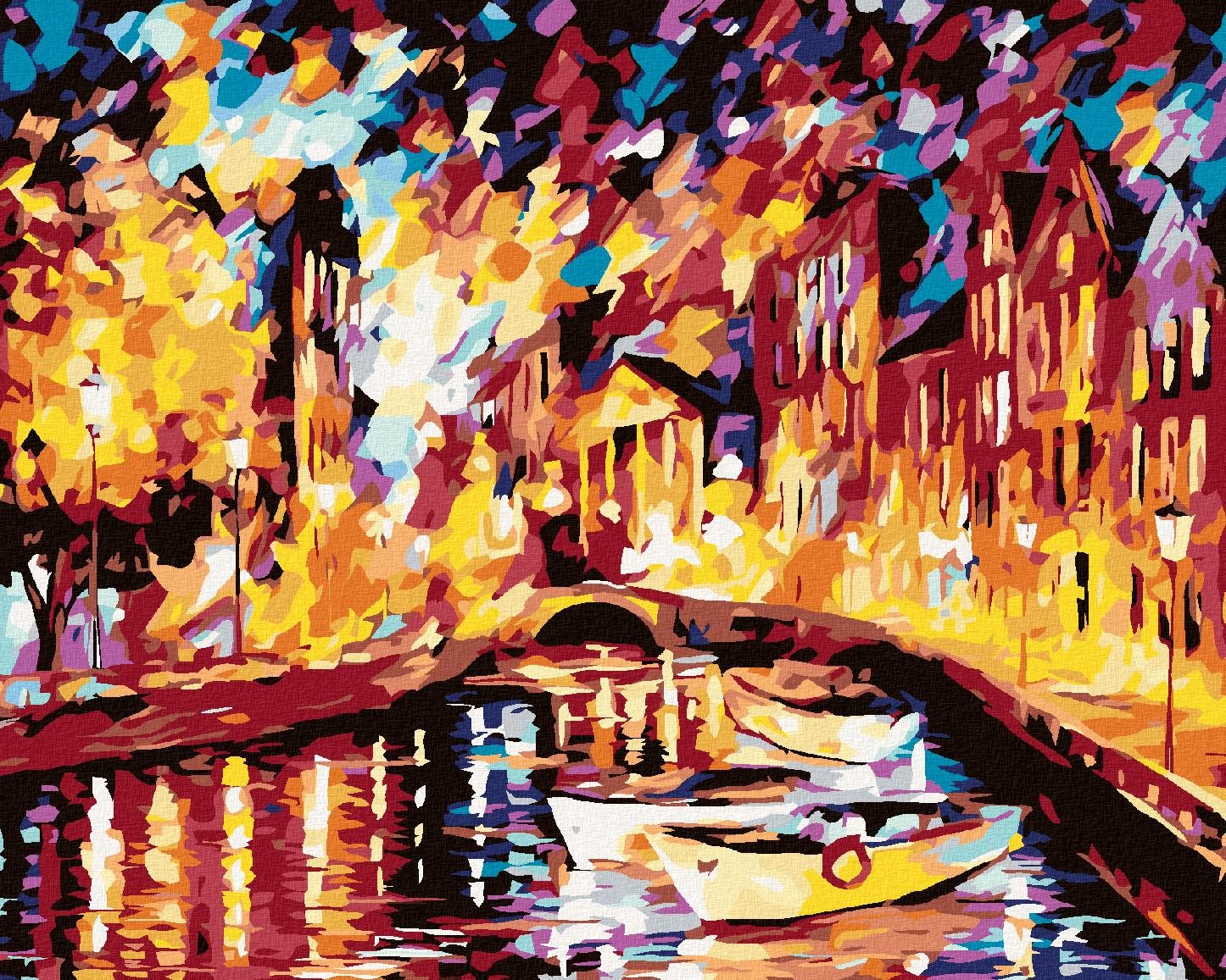 Diamondi – LOĎKY V BENÁTKACH, 40 × 50 cm, bez rámu a bez napnutia plátna