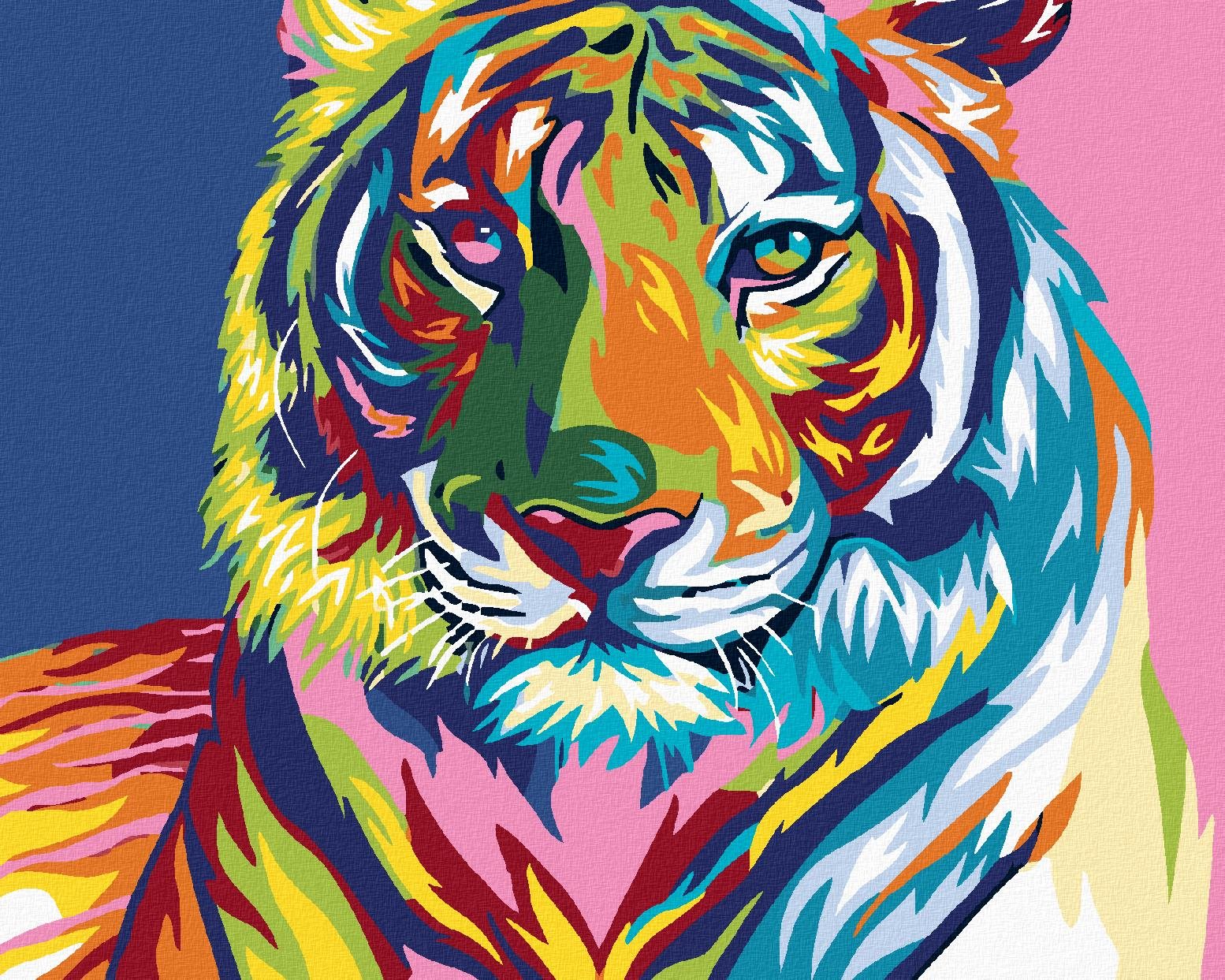 Diamondi – Diamantové maľovanie – TIGER, 40 × 50 cm, bez rámu a bez napnutia plátna