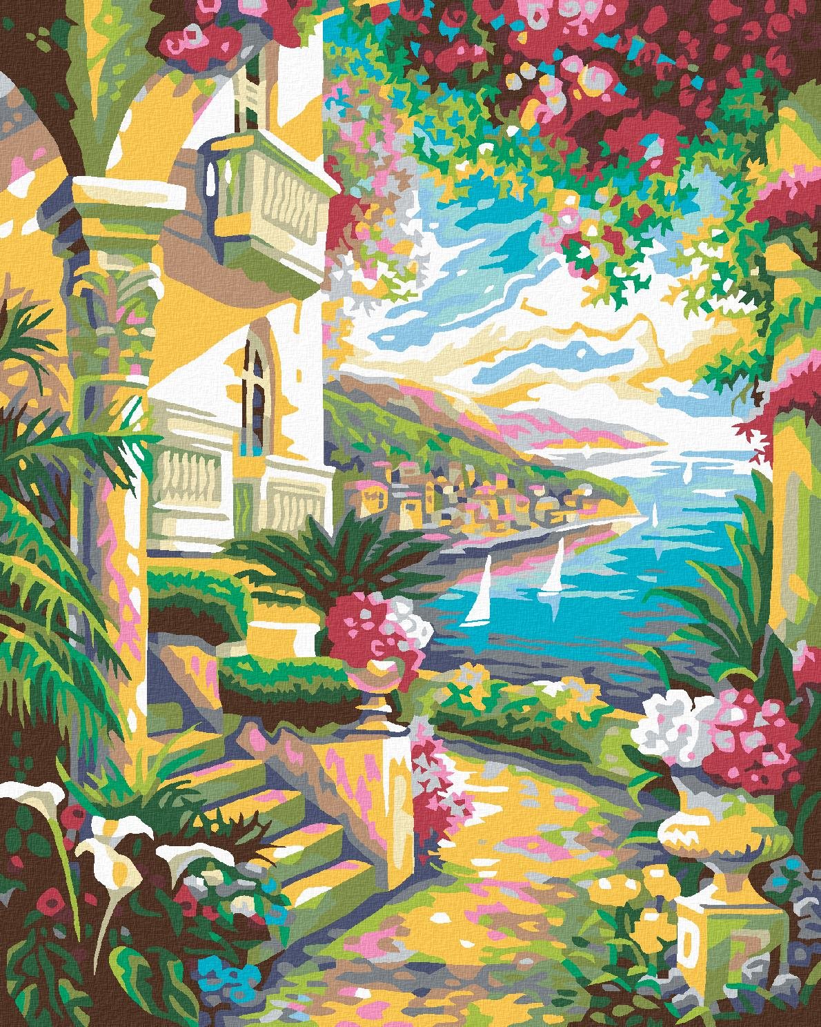 Diamondi – ROZKVITNUTÉ MORE, 40 × 50 cm, napnuté plátno na rám