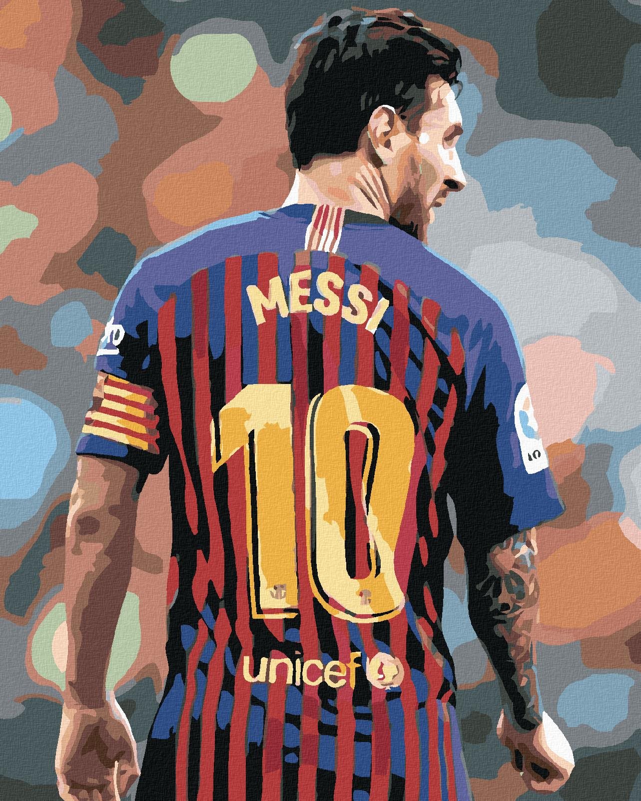 Diamondi – Diamantové maľovanie – MESSI, 40 × 50 cm, Vypnuté plátno na rám