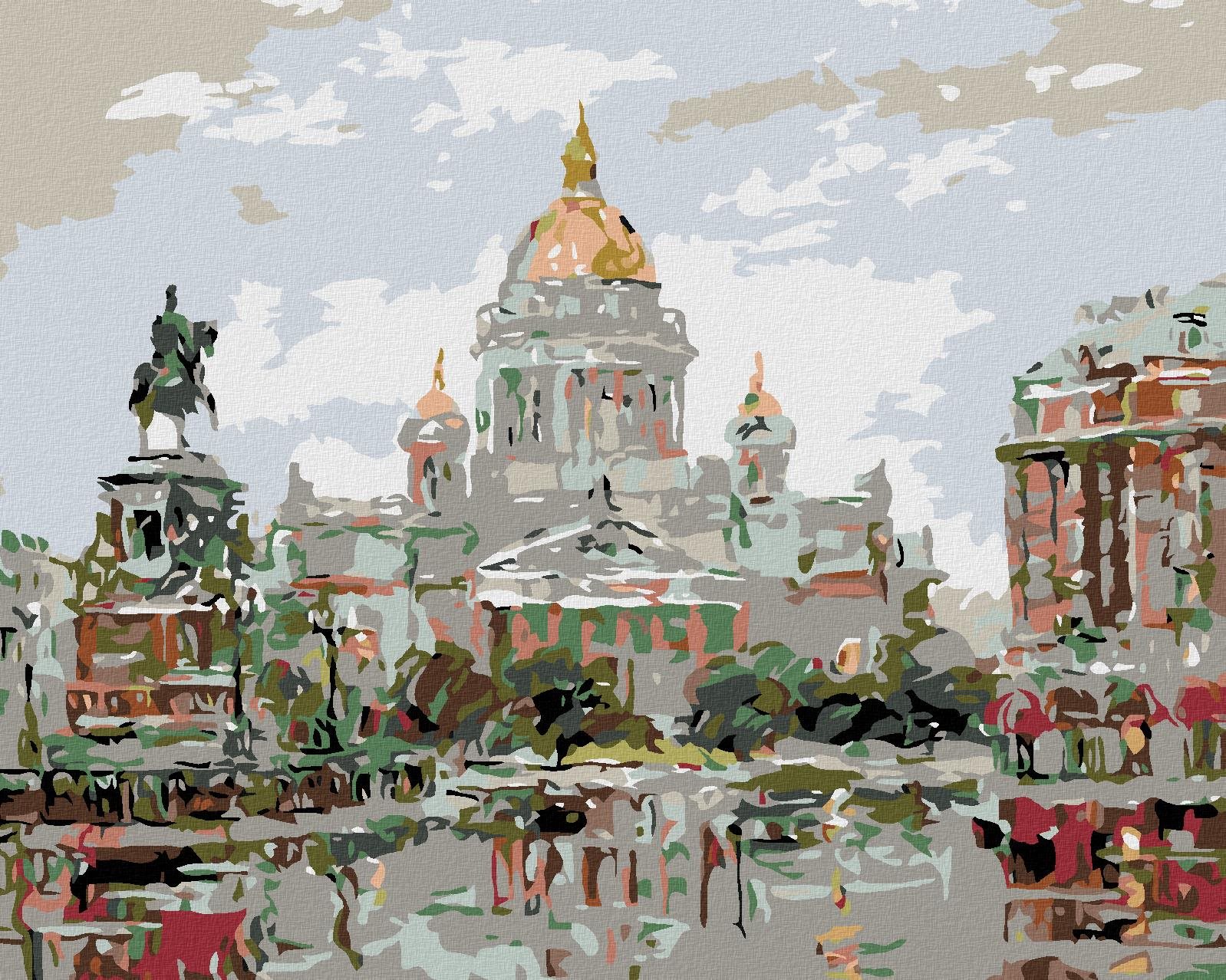 Diamondi – KATEDRÁLA SVÄTÉHO IZÁKA, 40 × 50 cm, plátno napnuté na rám