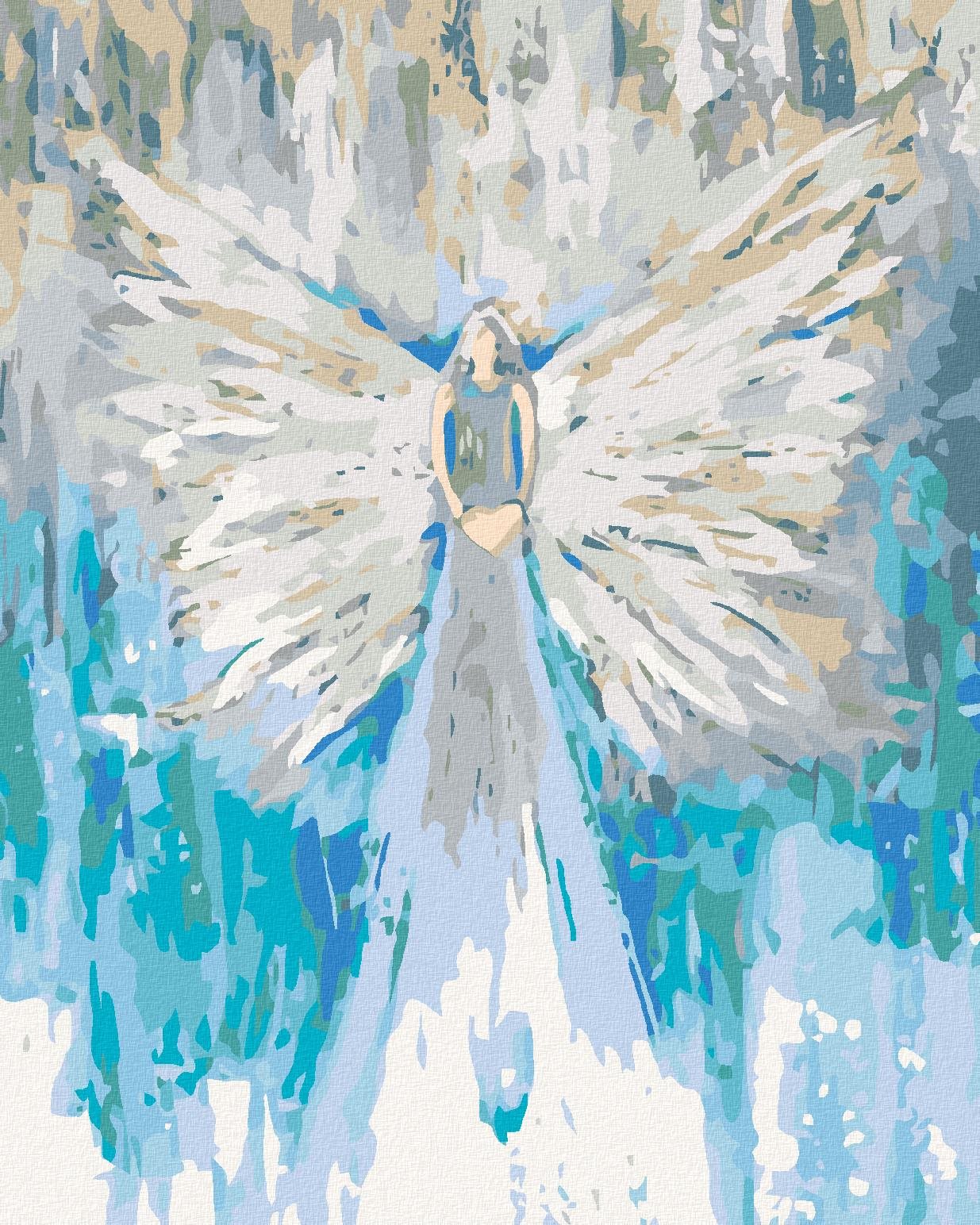 Diamondi – ANJELI OD LENKY – LOVE ANGEL, 40 × 50 cm, bez rámu a bez napnutia plátna