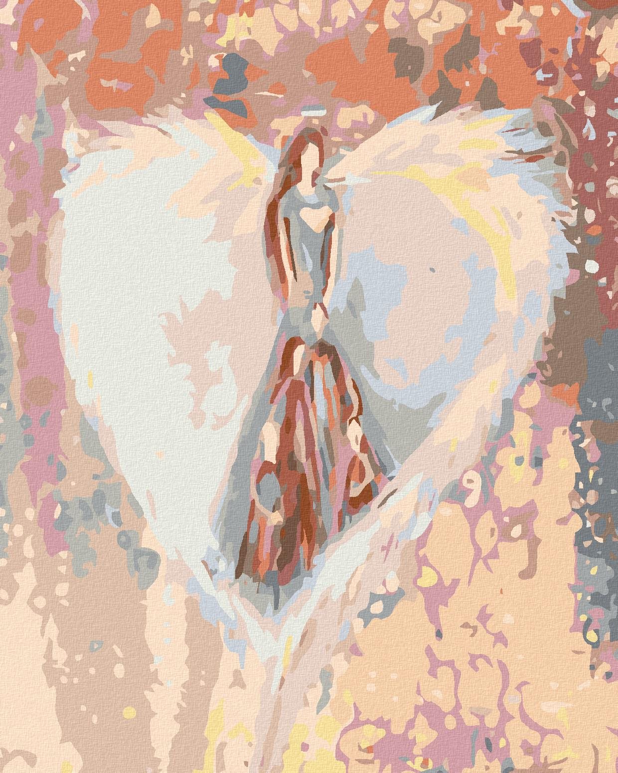 Diamondi – Diamantové maľovanie – ANJELI OD LENKY – FAMILY ANGEL, 40 × 50 cm, bez rámu a bez napnutia plátna