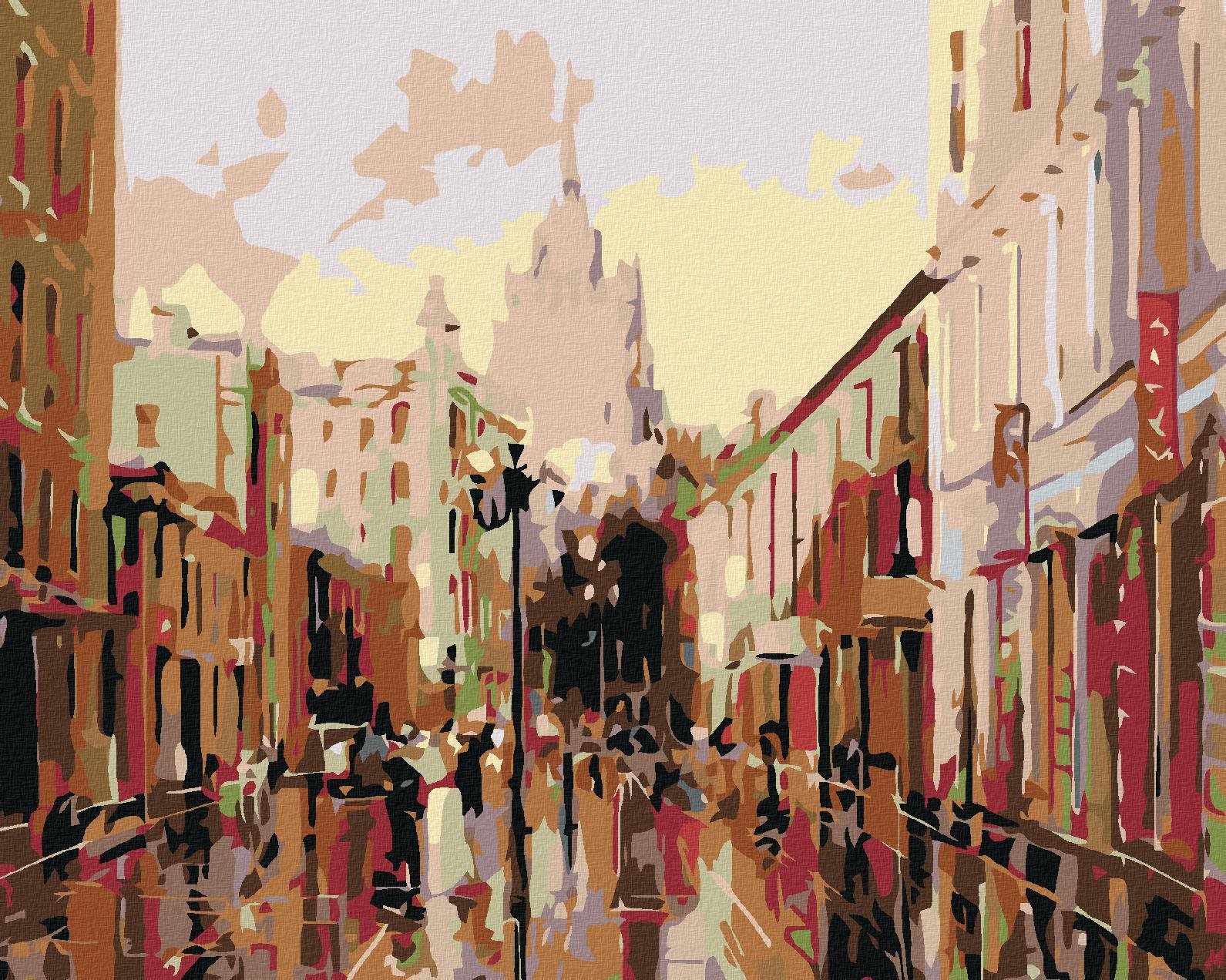 Diamondi – NA NÁMESTÍ, 40 × 50 cm, napnuté plátno na rám