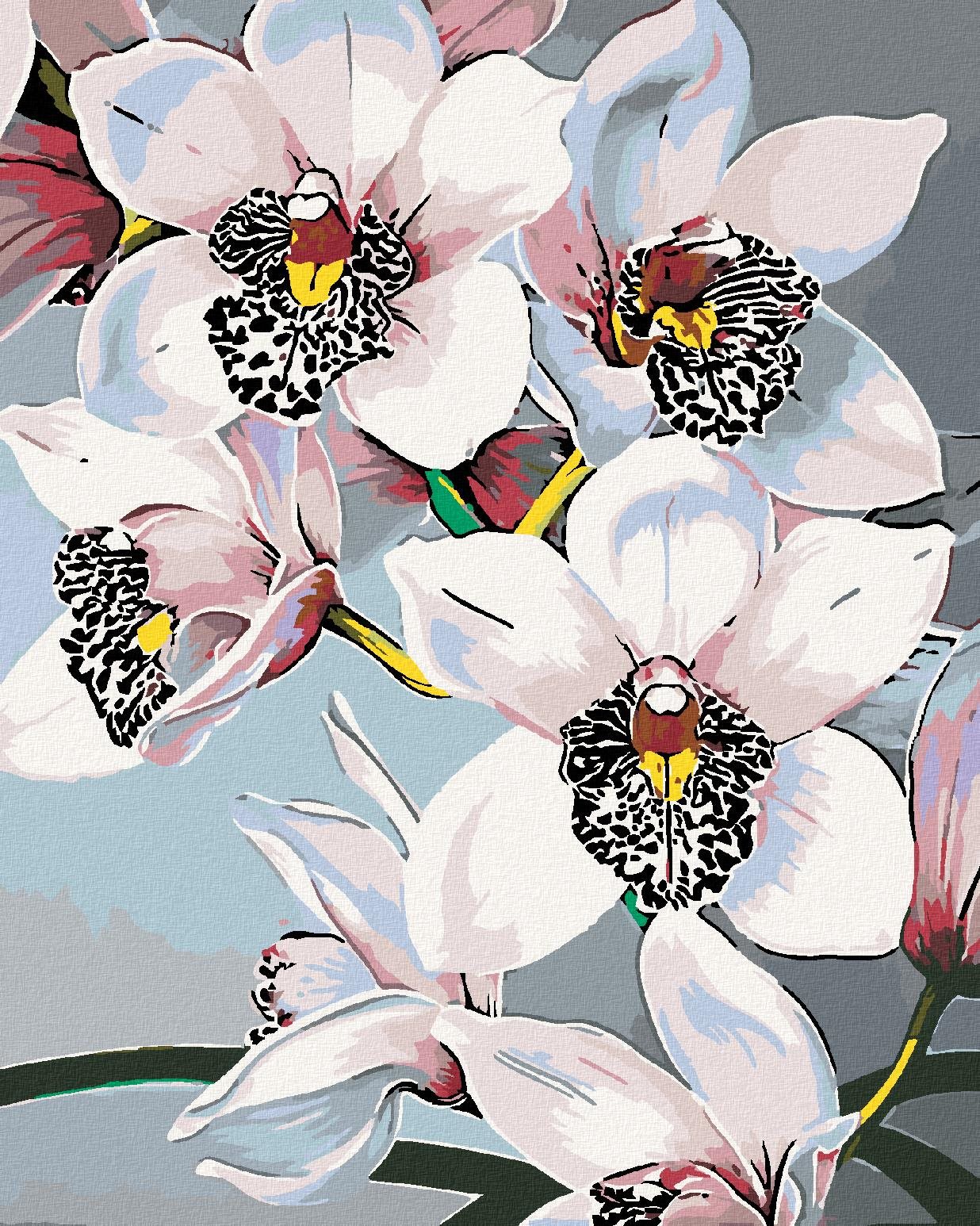 Diamondi – NÁDHERNÉ ORCHIDEY, 40 × 50 cm, bez rámu a bez napnutia plátna