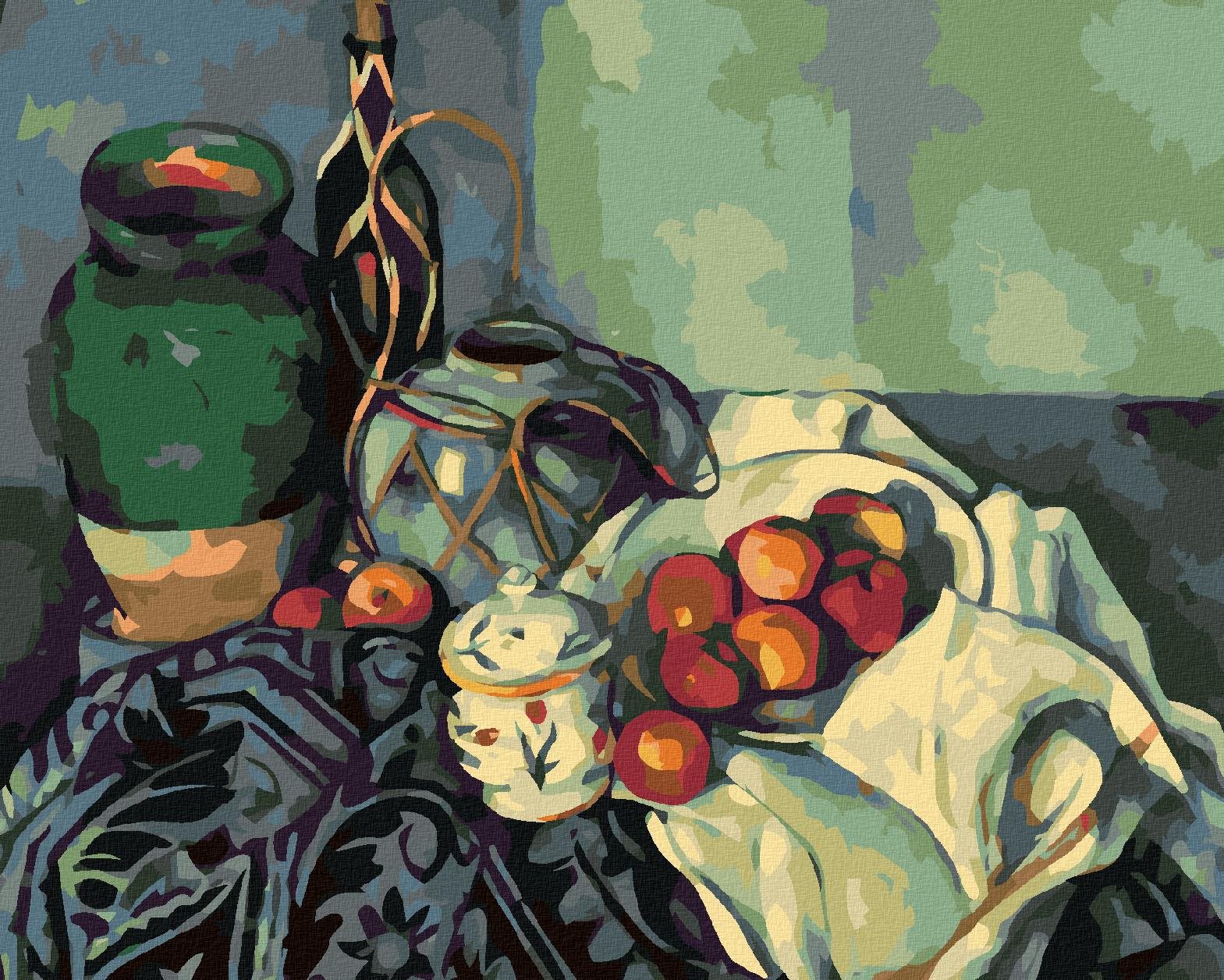 Diamondi – Diamantové maľovanie – ZÁTIŠIE (P. CÉZANNE), 40 × 50 cm, vypnuté plátno na rám