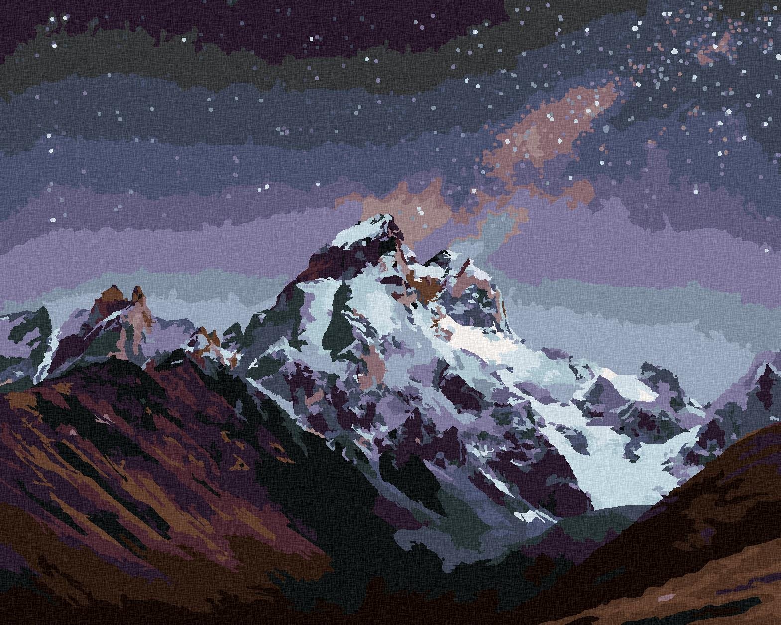 Diamondi – Diamantové maľovanie – FANTASTICKÁ HVIEZDNA OBLOHA, 40 × 50 cm, vypnuté plátno na rám