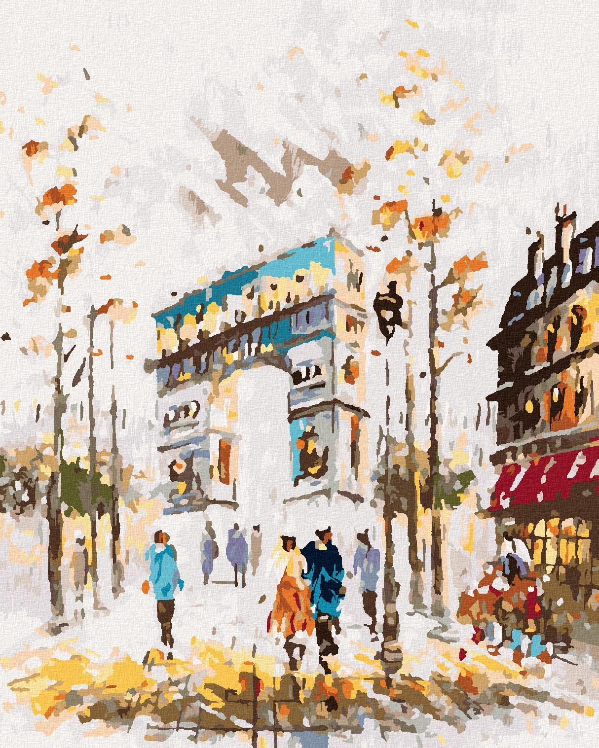 Diamondi – Diamantové maľovanie – VÍŤAZNÝ OBLÚK KRESLENÝ, 40 × 50 cm, bez rámu a bez vypnutia plátna