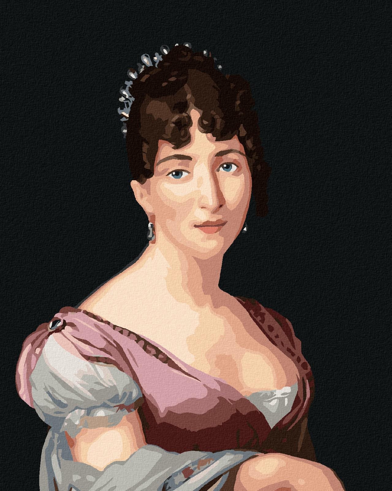 Diamondi – Diamantové maľovanie – HORTENSE DE BEAUHARNAIS (A. L. G. TRIOSON), 40 × 50 cm, vypnuté plátno na rám