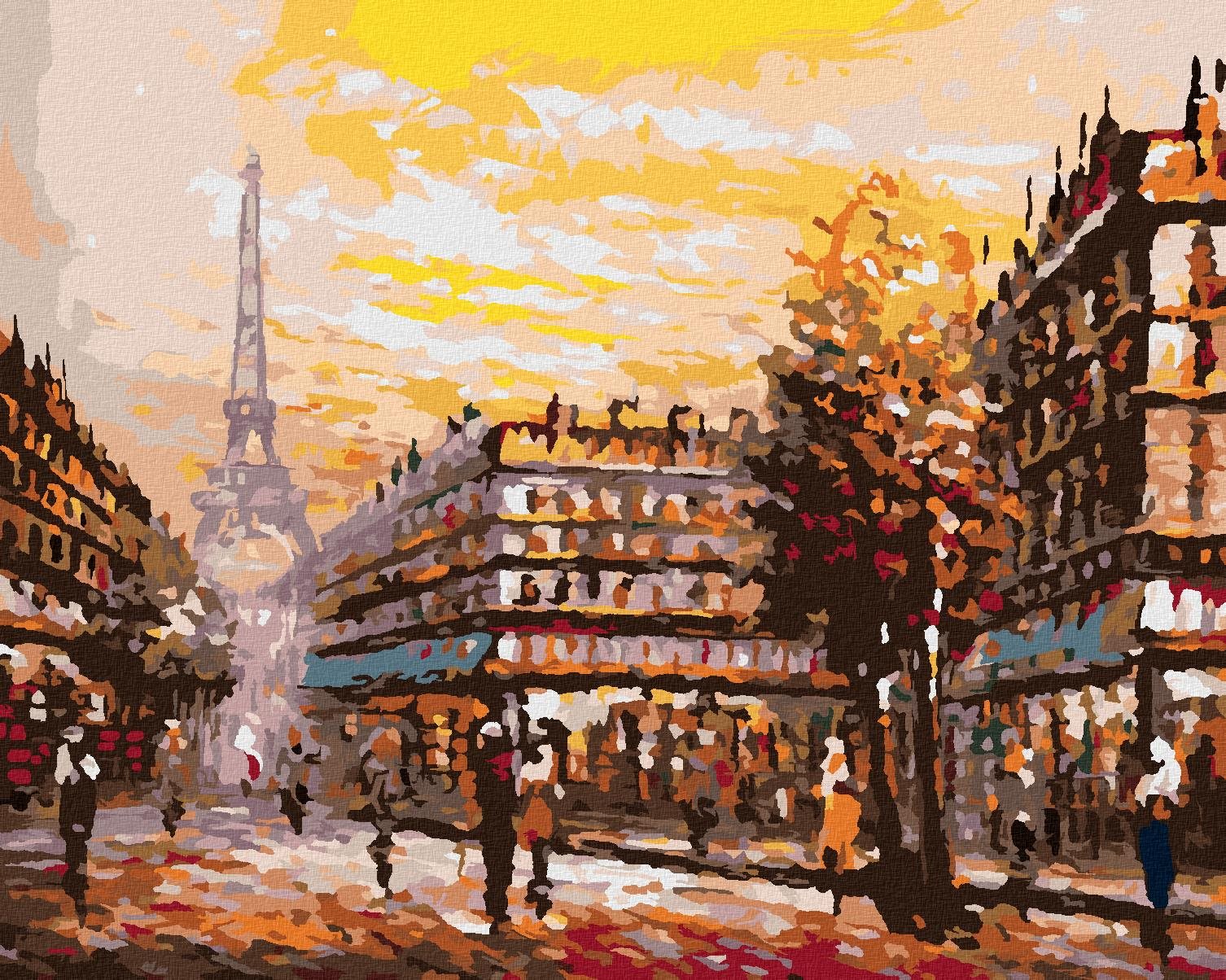 Diamondi – Diamantové maľovanie – RUŠNÁ ULICA V PARÍŽI, 40 × 50 cm, bez rámu a bez vypnutia plátna