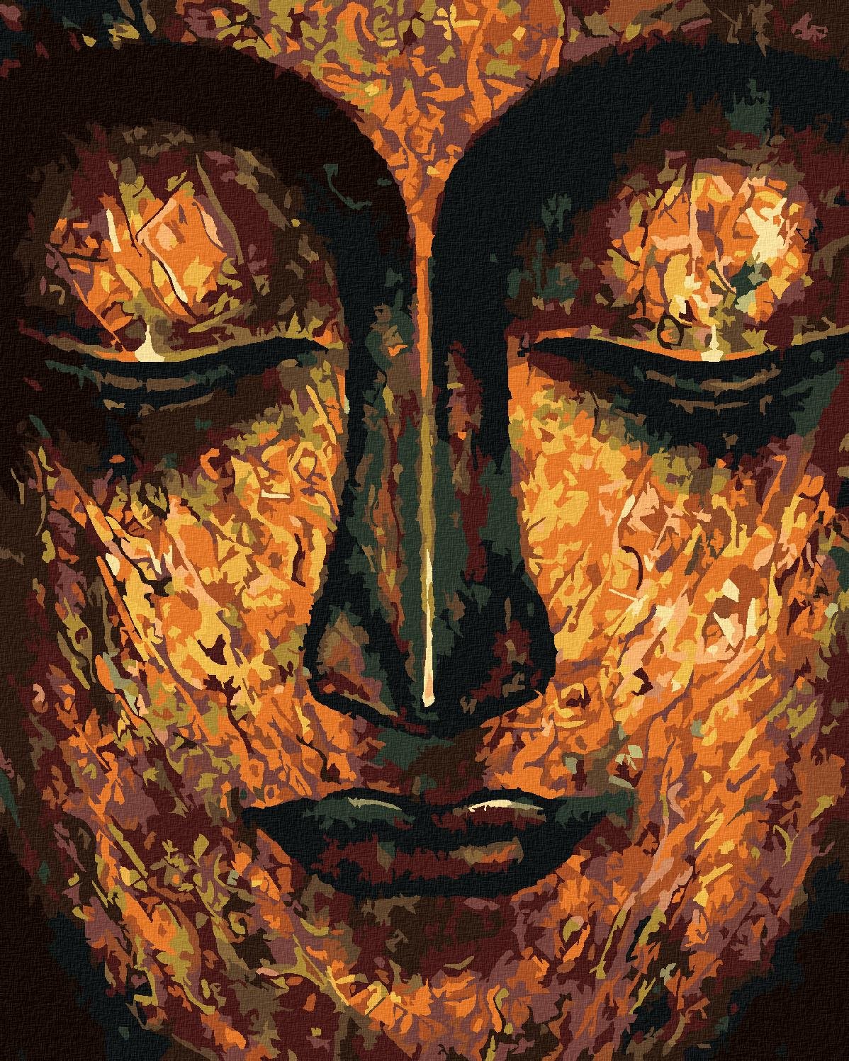 Diamondi – Diamantové maľovanie – UMELECKÝ BUDDHA, 40 × 50 cm, vypnuté plátno na rám
