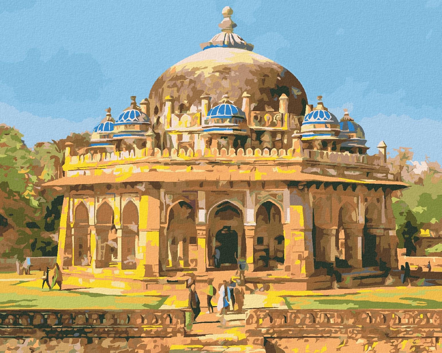 Diamondi – HROBKY ISA KHAN NIAZI V INDII, 40 × 50 cm, bez rámu a bez napnutia plátna