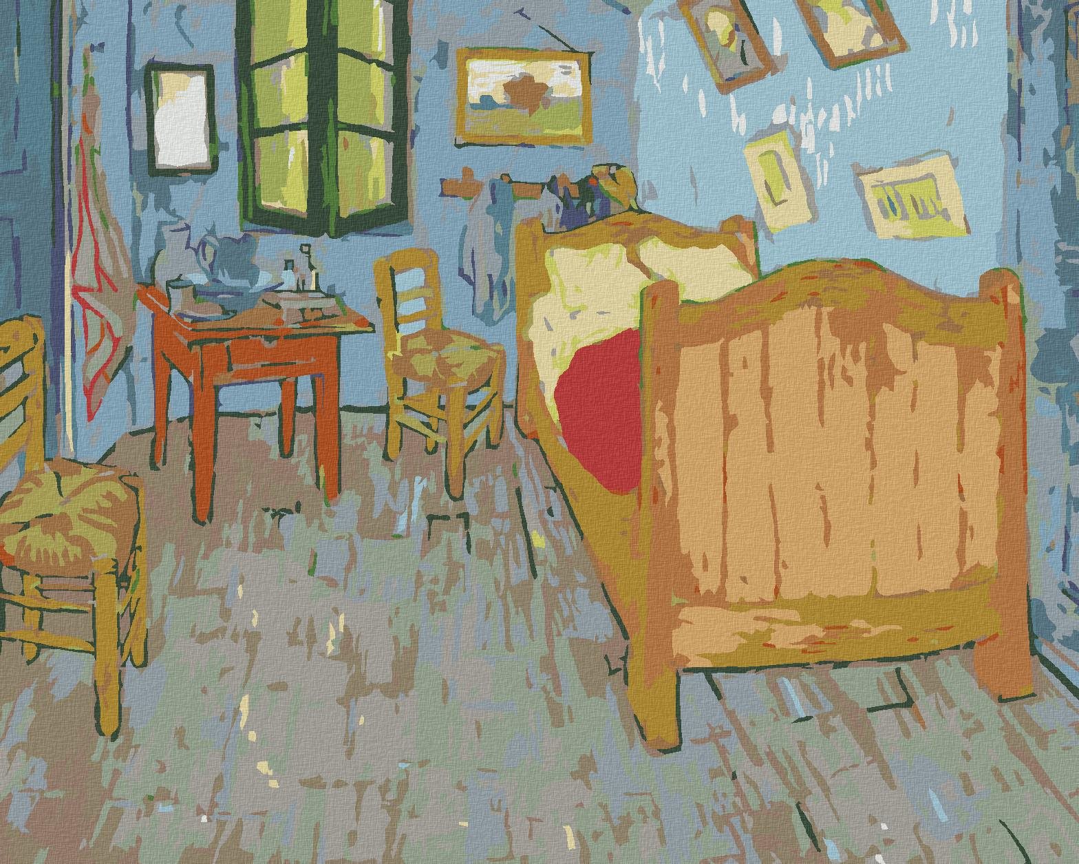 Diamondi – SPÁLŇA V ARLES (VINCENT VAN GOGH), 40 × 50 cm, bez rámu a bez napnutia plátna