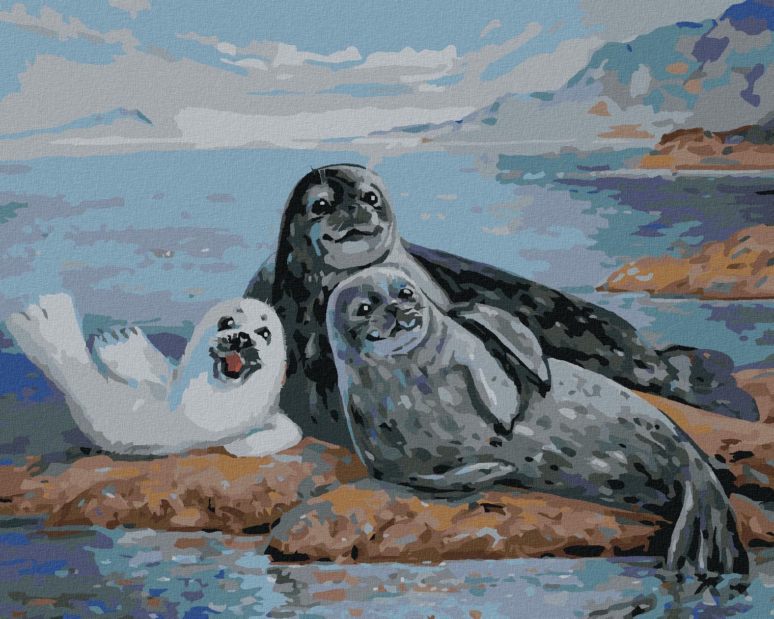 Diamondi – RODINA TULEŇOV, 40 × 50 cm, napnuté plátno na rám