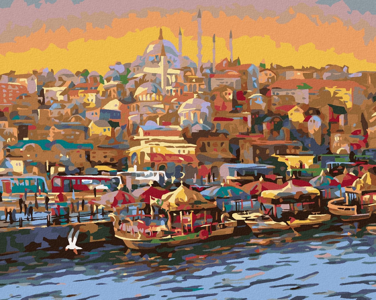 Diamondi – VEČER V ISTANBULE, 40 × 50 cm, napnuté plátno na rám