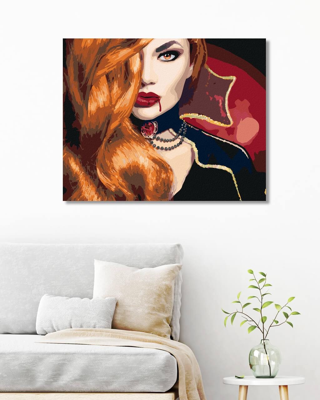 Diamondi – UPÍRIA ŽENA, 40 × 50 cm, napnuté plátno na rám