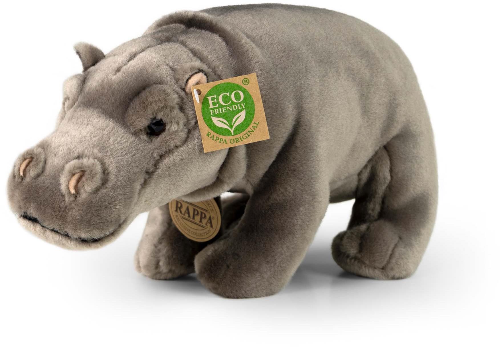 RAPPA Plyšový hroch stojací 30 cm, Eco-Friendly