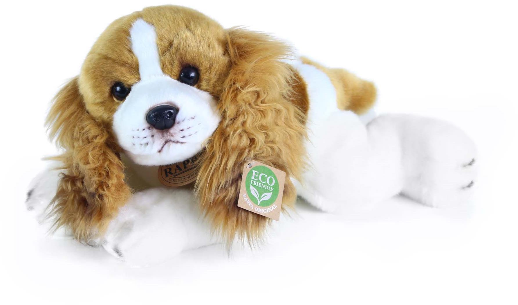 RAPPA Plyšový pes gavalier king charles španiel ležiaci 30 cm, Eco-Friendly