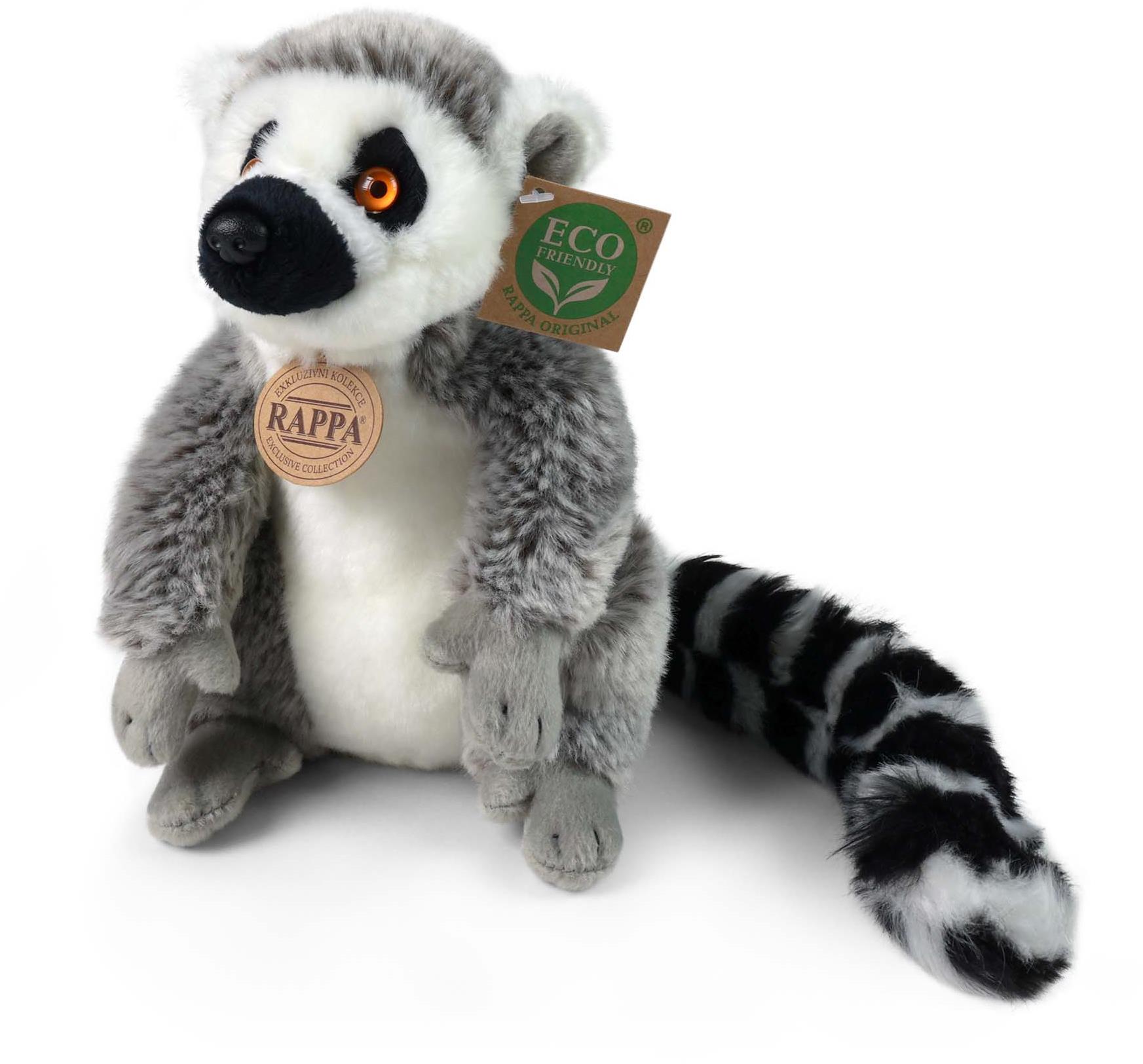 RAPPA Plyšový lemur 22 cm, Eco-Friendly