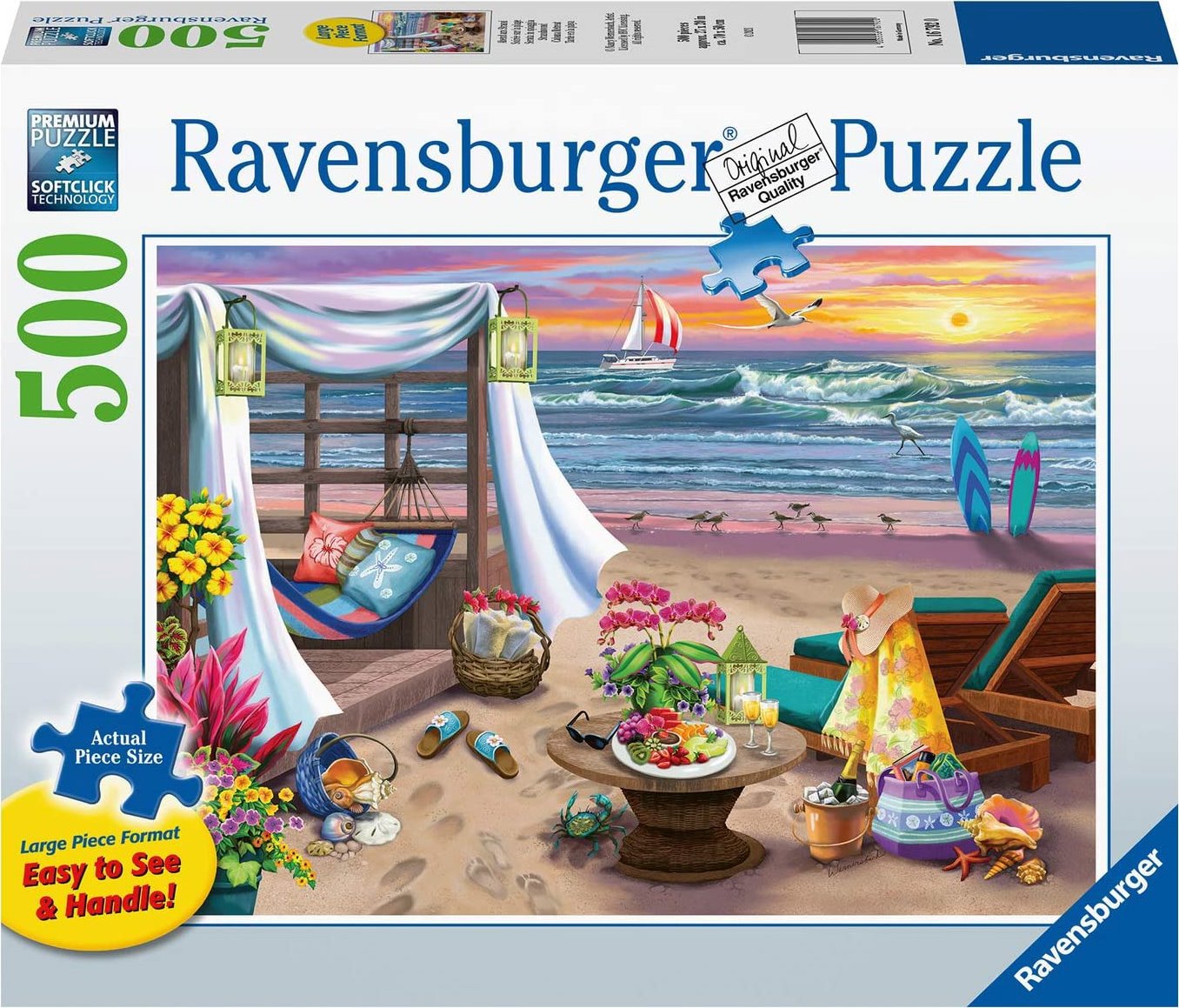 Ravensburger Na pláži Cabana XXL 500 dílků