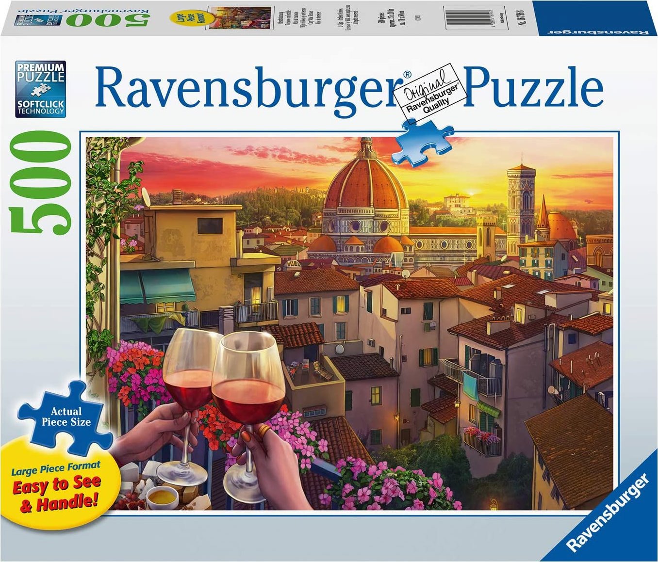 Ravensburger Útulná místa: Terasa ve Florencii XXL 500 dílků