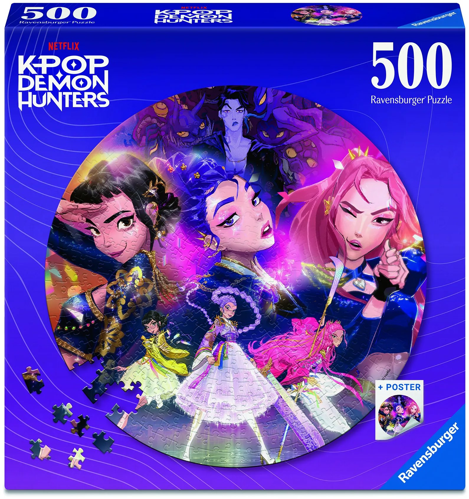 Ravensburger 120020523 Kruhové puzzle: K-Pop: Lovkyne démonov