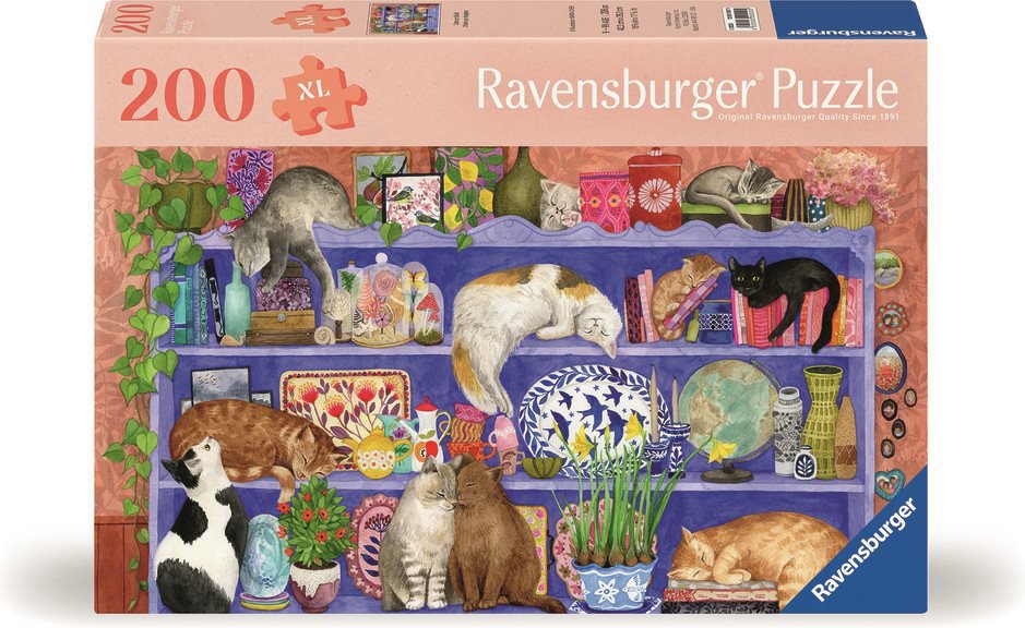 Ravensburger Kočky v regálu 200 dílků