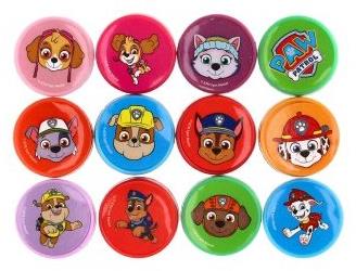 Lowlands Pečiatky 12 ks Paw patrol/Labková patrola v blistri 12 × 9 cm plast