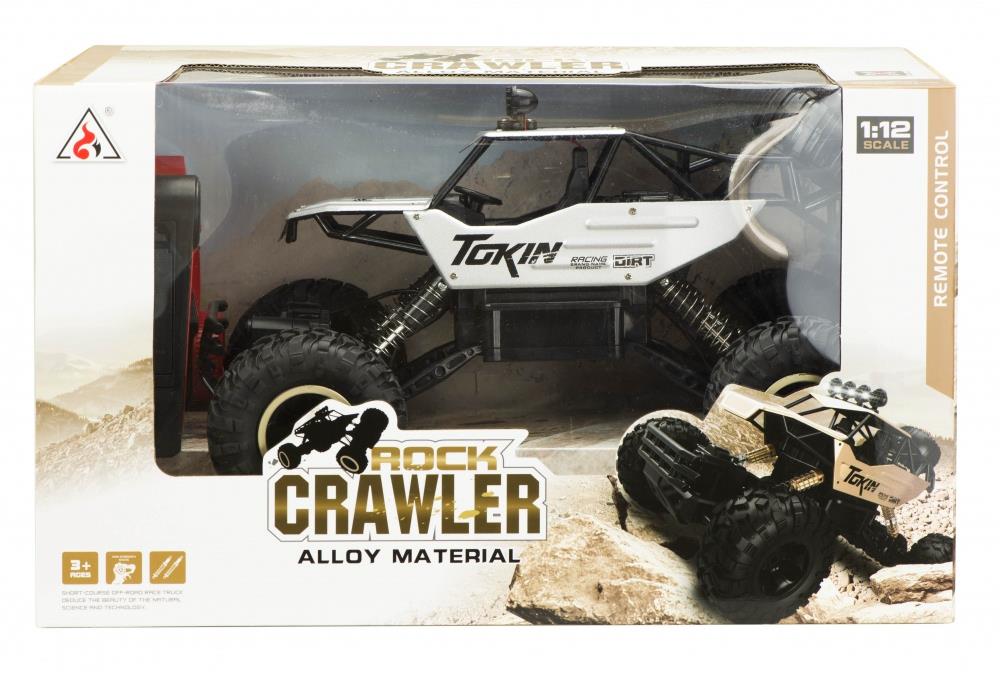 RC auto Rock Crawler, 2,4 GHz, 1:12, strieborné