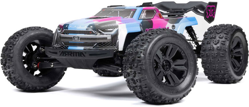 Arrma Kraton 6S V6 BLX 1:8 4WD RTR modré/ružové