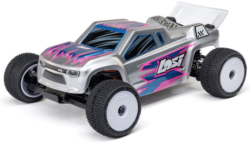 Losi Micro-T 1:28 RTR strieborné