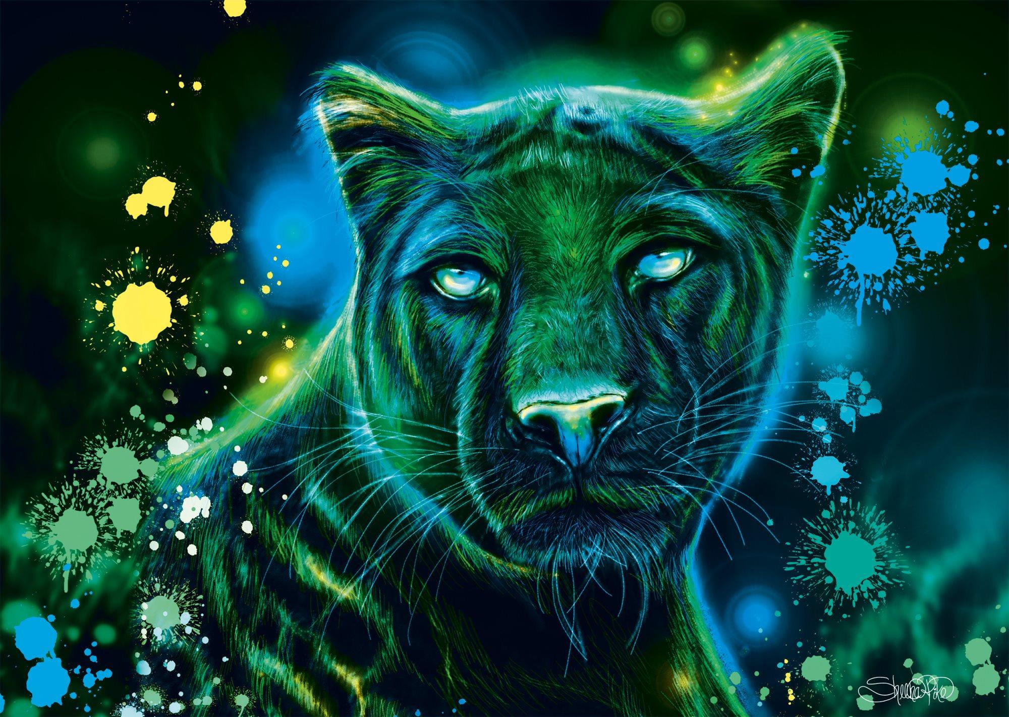 Schmidt Puzzle Neon Panter 1000 dielikov