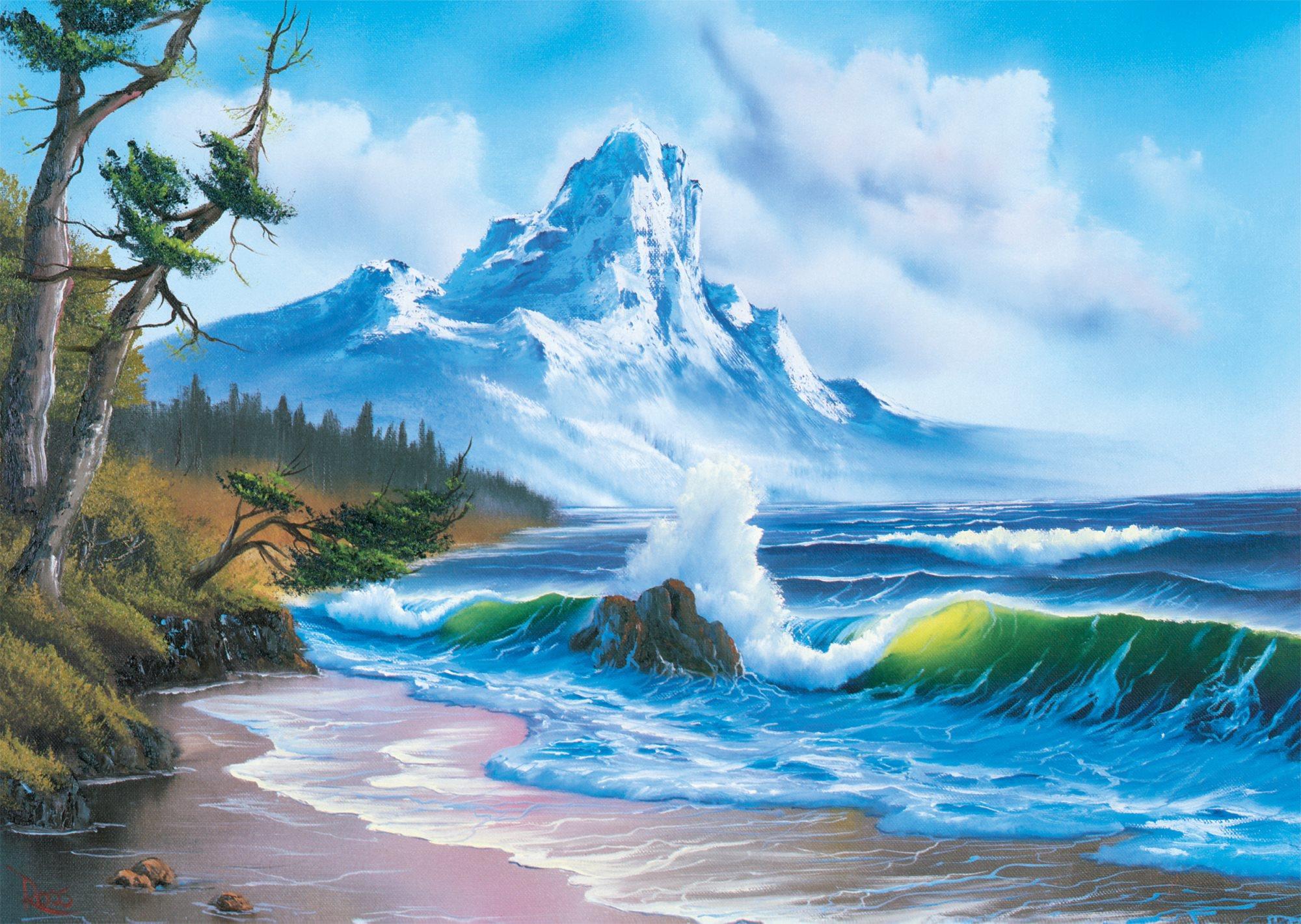 Schmidt Puzzle Bob Ross Hora pri mori 1000 dielikov