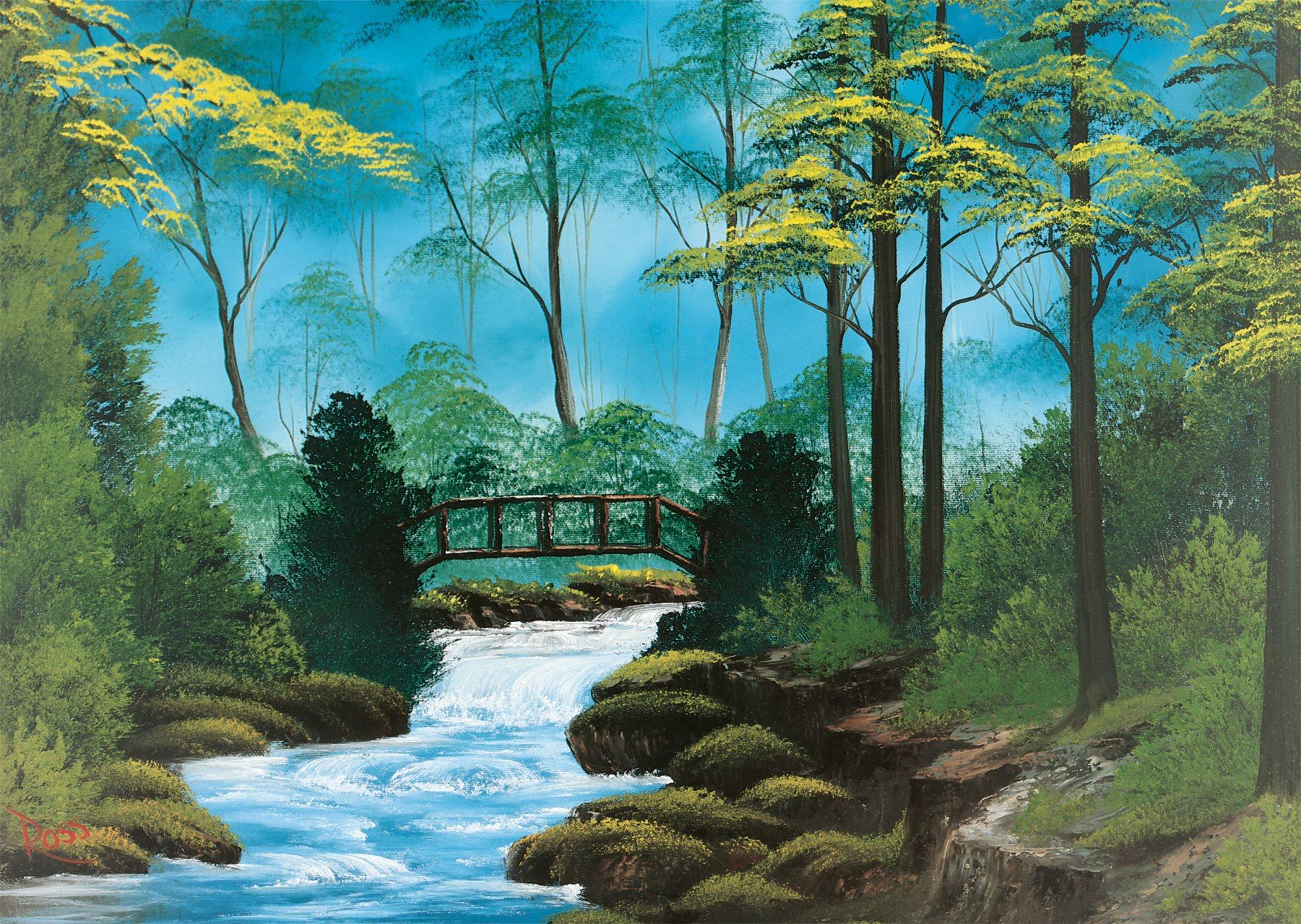 Schmidt Puzzle Bob Ross Osamelý most 1000 dielikov
