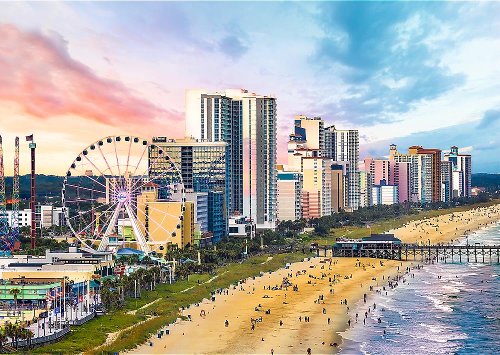 Trefl Puzzle Pláž Myrtle, Južná Karolína, USA 1 000 dielikov