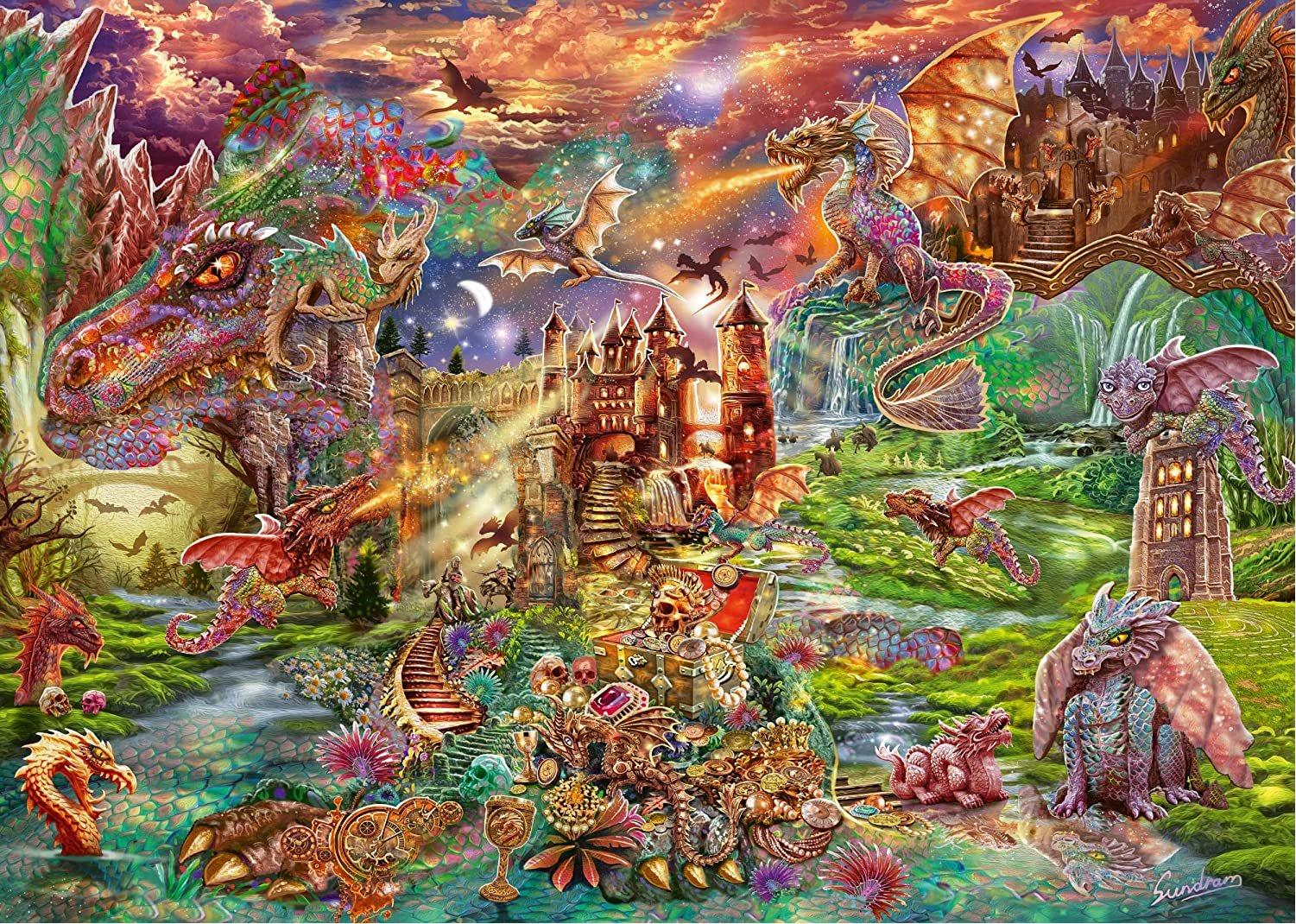 Schmidt Puzzle Dračí poklad 2000 dielikov