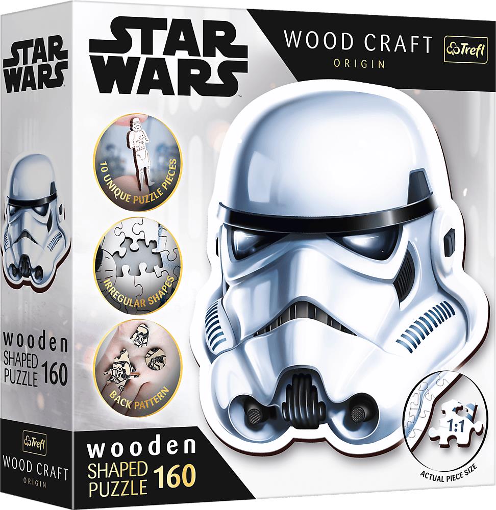 Trefl Wood Craft Origin puzzle Star Wars: Helma stormtroopera 160 dielikov