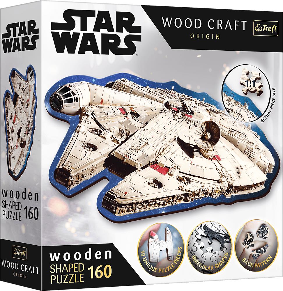 Trefl Wood Craft Origin puzzle Star Wars: Millennium Falcon 160 dielikov