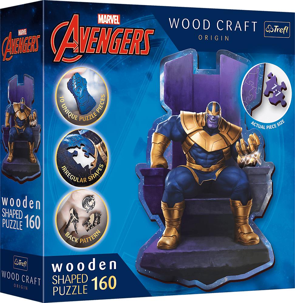 Trefl Wood Craft Origin puzzle Thanos na tróne 160 dielikov