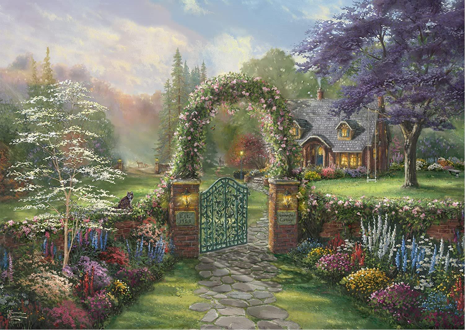 Schmidt Puzzle Chalúpka s kolibríkmi 1000 dielikov
