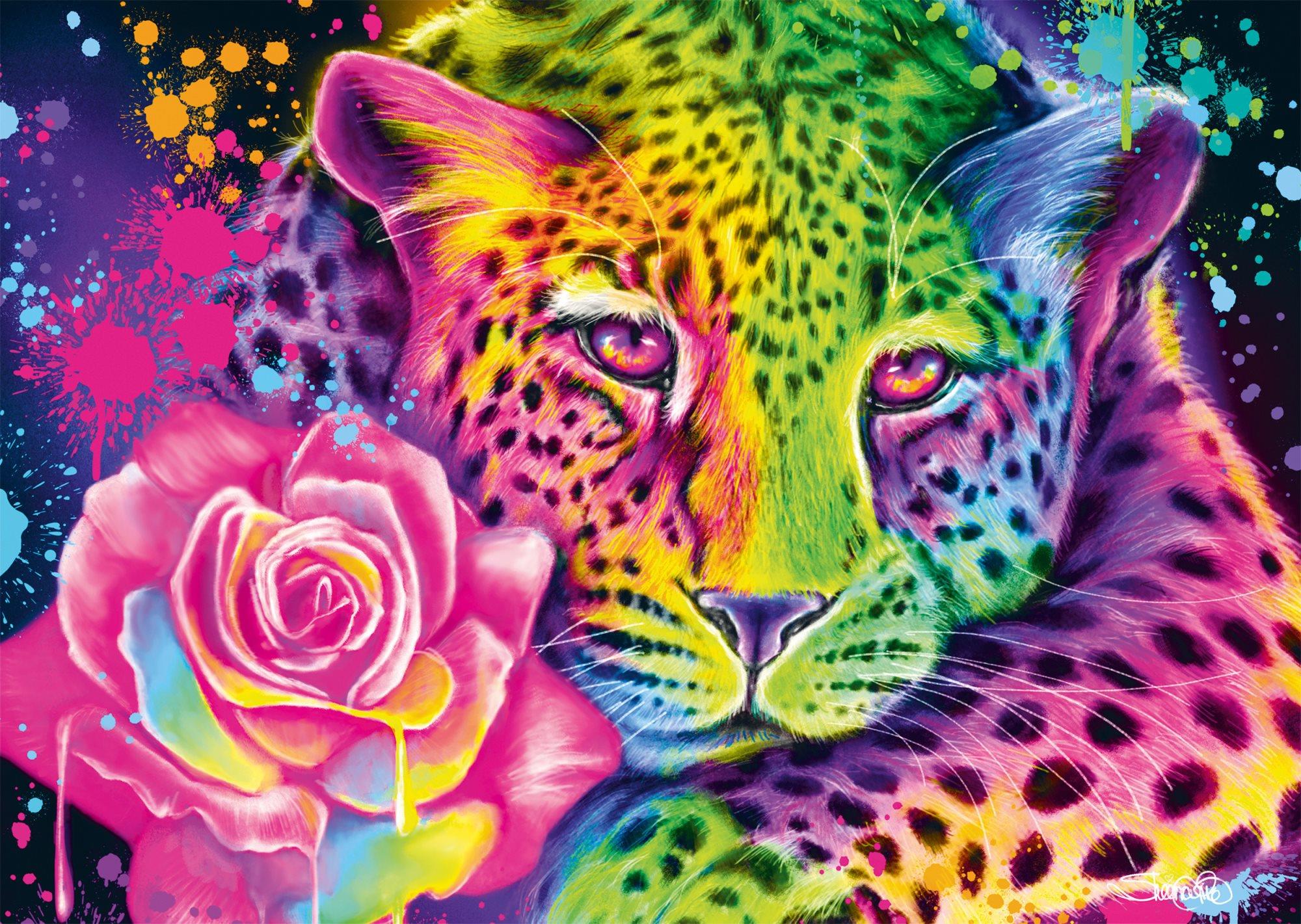 Schmidt Puzzle Neon Leopard 1000 dielikov
