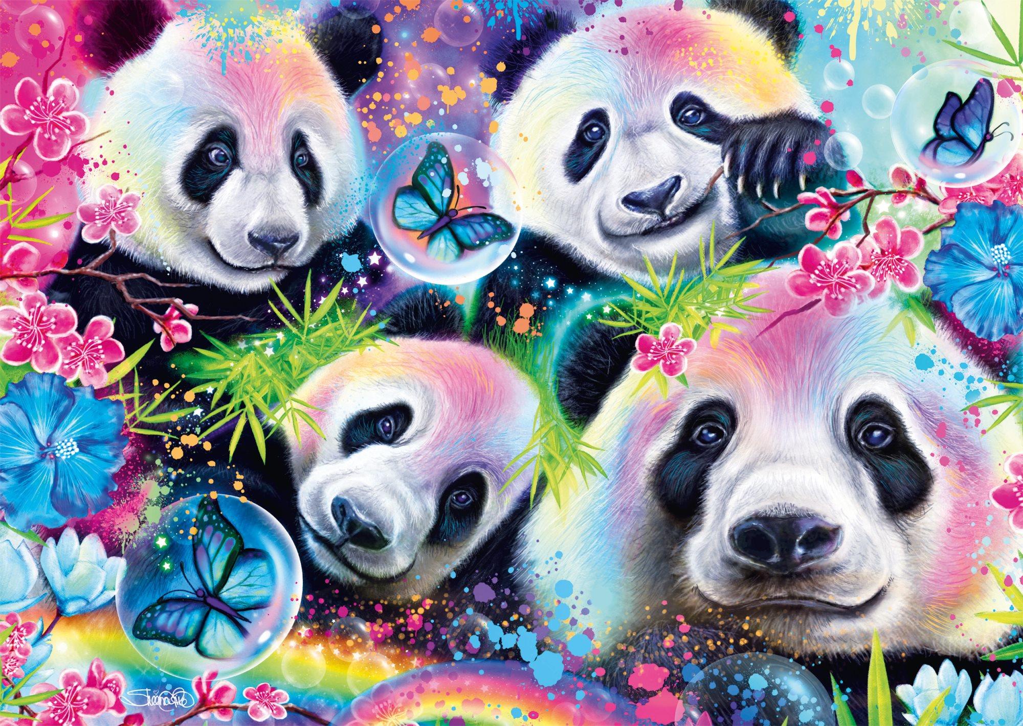 Schmidt Puzzle Neón Pandy 1000 dielikov