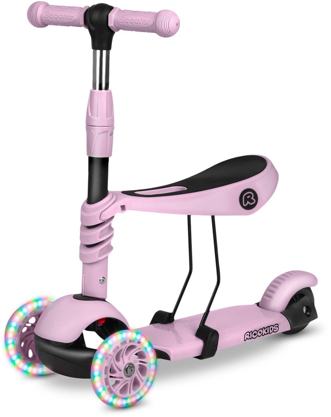 Ricokids Cubi trojkolesová kolobežka – ružová