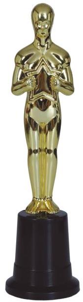 GUIRCA Dekorácia filmová soška oscar – ocenenie – 23 cm