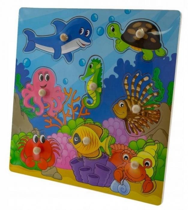 Tulimi Drevené zábavné puzzle vkladacie – Oceán II.