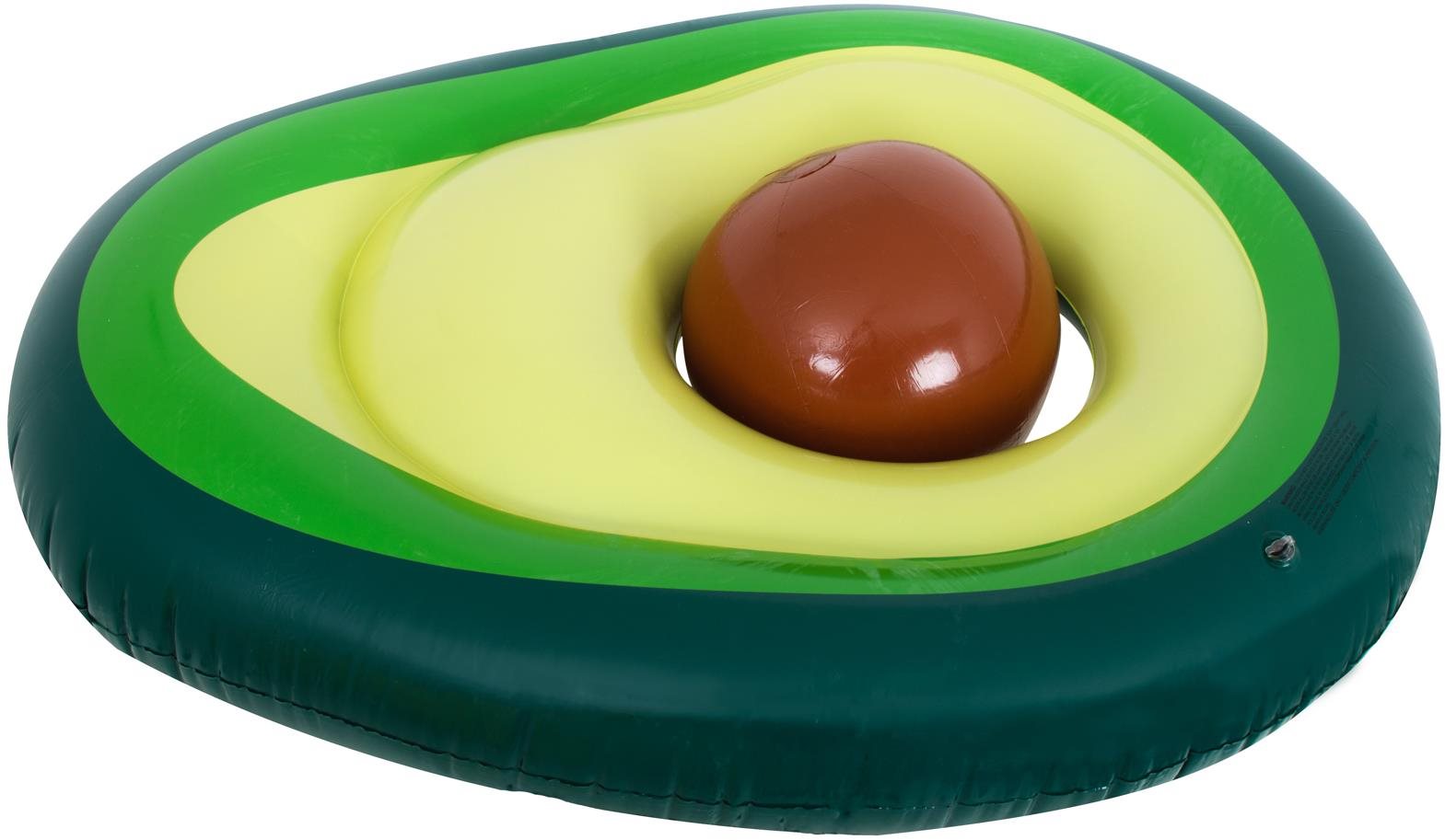 IKONKA Nafukovací plavecký matrac s avokádovou loptou so semienkami 150 cm XL