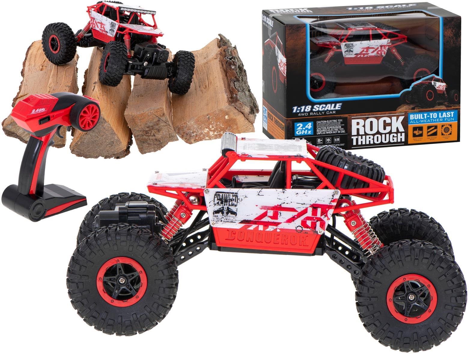 RC auto Rock Crawler HB 2,4 GHz 1 : 18 červené