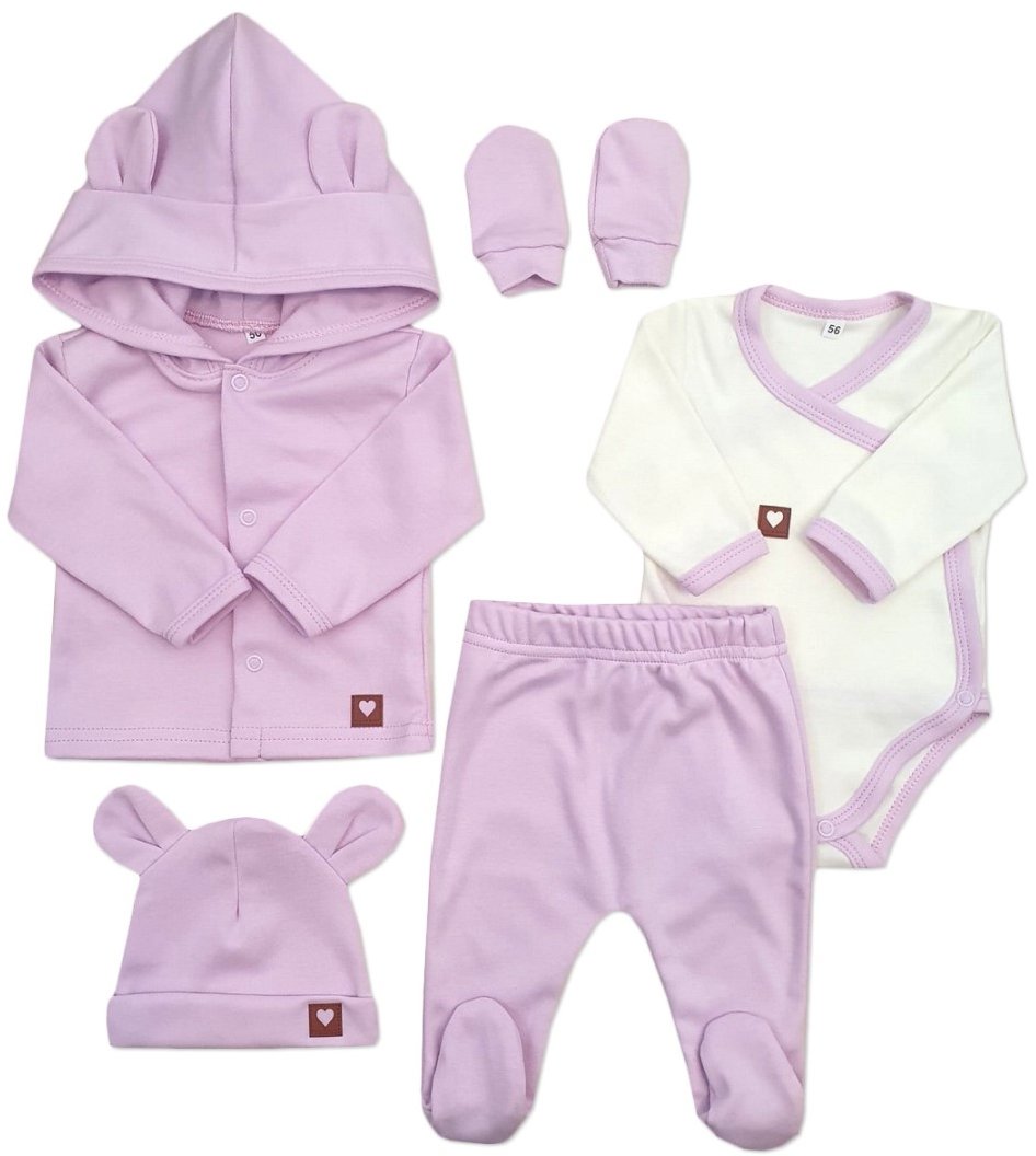 Z&Z Súprava do pôrodnice 5D, lila, veľ. 56