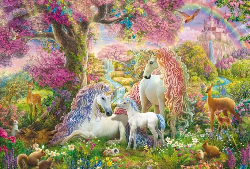 SCHMIDT Puzzle Kvety a jednorožce 150 dielikov