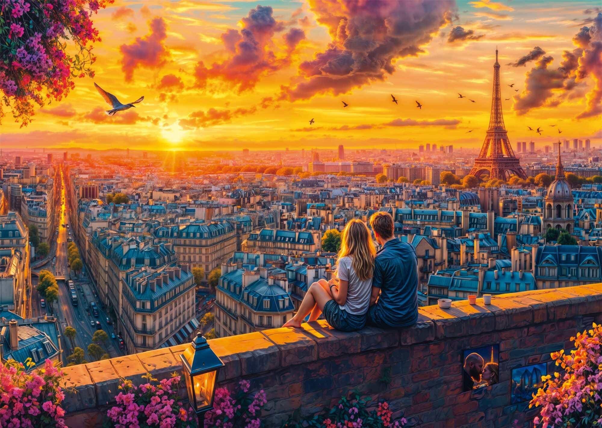 Schmidt Parížske strešné šepoty 1000 dielikov